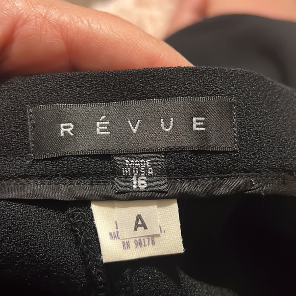 Révue 100% wool black pleated skirt - Picture 6 of 7